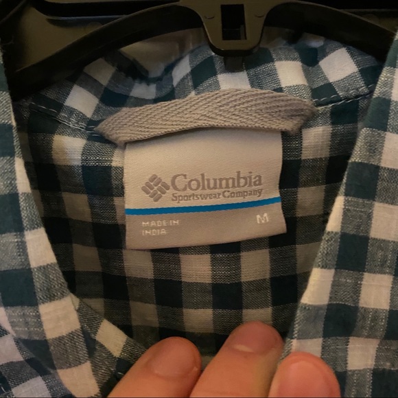NWT Columbia Button down!! Size medium!! Green!! - Picture 3 of 3